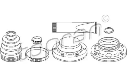 Комплект пыльника TOPRAN 111 670