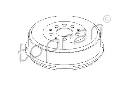 Тормозный барабан TOPRAN 104 083