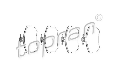 Комплект тормозных колодок TOPRAN 103 530