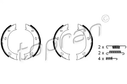 Комлект тормозных накладок TOPRAN 110 457