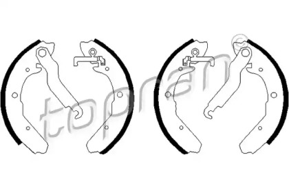 Комлект тормозных накладок TOPRAN 103 289