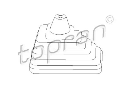 Обшивка рычага переключения TOPRAN 102 844