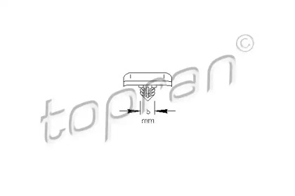 Зажим, молдинг / защитная накладка TOPRAN 109 026