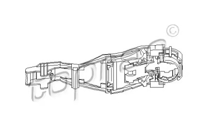 Ручка двери TOPRAN 111 185
