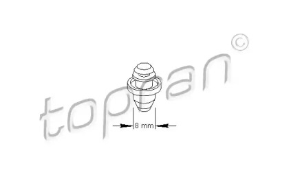 Пружинный зажим TOPRAN 111 489