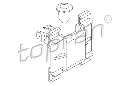 Зажим, молдинг / защитная накладка TOPRAN 103 102