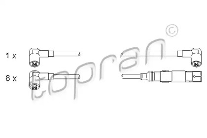 Комплект электропроводки TOPRAN 107 251