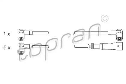 Комплект электропроводки TOPRAN 100 688