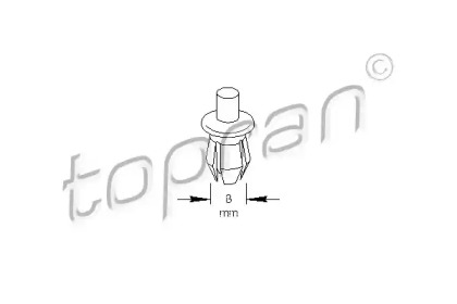 Заклепка TOPRAN 109 022