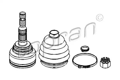 Шарнирный комплект, приводной вал TOPRAN 206 813