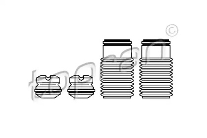 Пылезащитный комплект, амортизатор TOPRAN 924 004