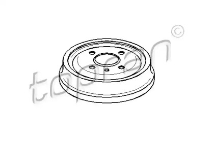 Тормозный барабан TOPRAN 200 931