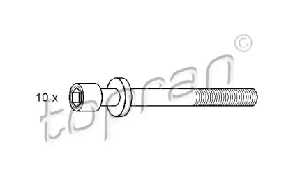 Комплект болтов головки цилидра TOPRAN 206 749