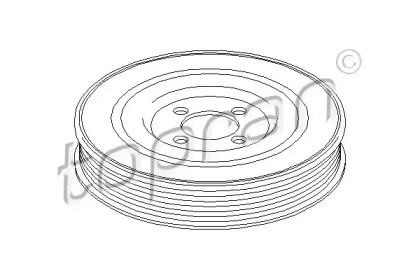 Ременный шкив TOPRAN 207 342