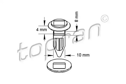 Гайка TOPRAN 205 758