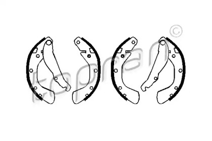 Комлект тормозных накладок TOPRAN 202 460