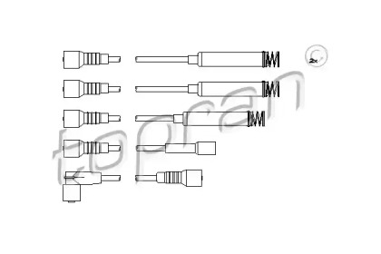 Комплект электропроводки TOPRAN 202 519