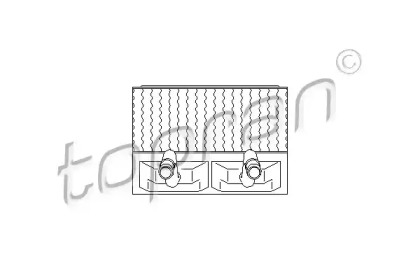 Теплообменник, отопление салона TOPRAN 205 792