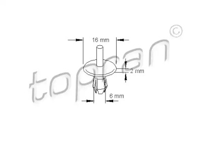 Заклепка TOPRAN 205 804