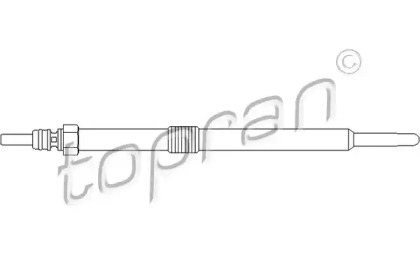 Свеча накаливания TOPRAN 207 046
