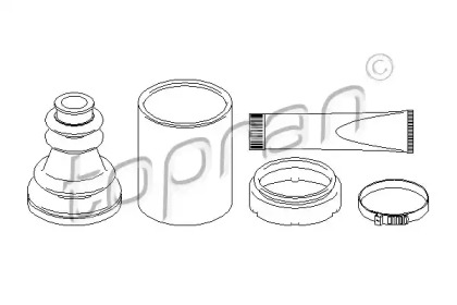Комплект пыльника TOPRAN 207 497