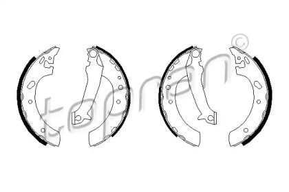 Комлект тормозных накладок TOPRAN 301 313