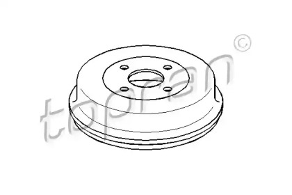 Тормозный барабан TOPRAN 300 066