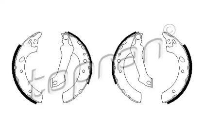 Комлект тормозных накладок TOPRAN 301 314