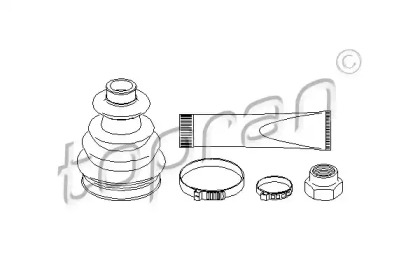 Комплект пылника, приводной вал TOPRAN 301 251