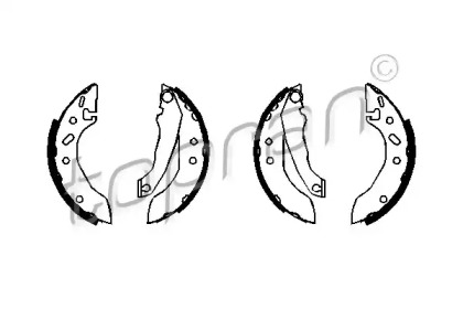 Комлект тормозных накладок TOPRAN 301 315