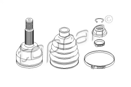 Шарнирный комплект TOPRAN 301 925