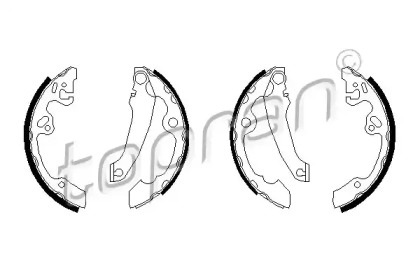 Комлект тормозных накладок TOPRAN 301 306