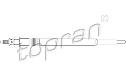 Свеча накаливания TOPRAN 302 116