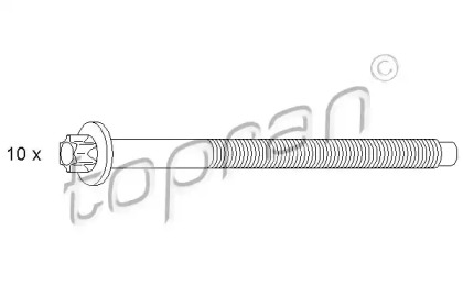 Комплект болтов TOPRAN 302 290