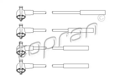 Комплект электропроводки TOPRAN 300 706