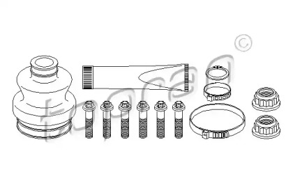 Комплект пыльника TOPRAN 400 720