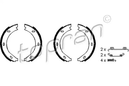 Комлект тормозных накладок TOPRAN 401 021