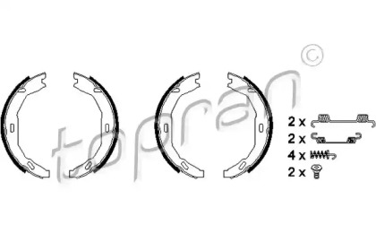 Комлект тормозных накладок TOPRAN 401 906