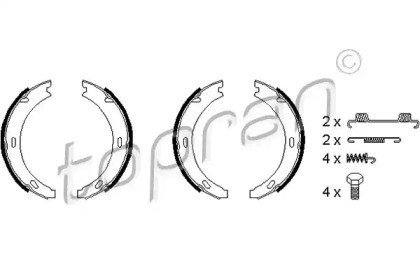 Комлект тормозных накладок TOPRAN 401 022