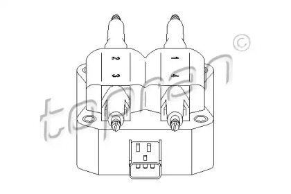 Катушка зажигания TOPRAN 501 401