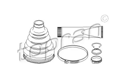Комплект пыльника TOPRAN 500 597
