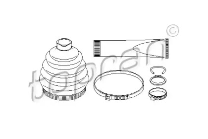 Комплект пыльника TOPRAN 501 596