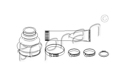 Комплект пыльника TOPRAN 500 590