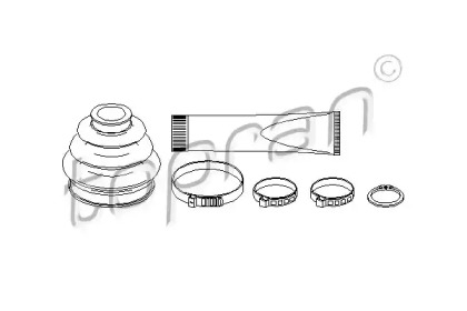 Комплект пыльника TOPRAN 500 592