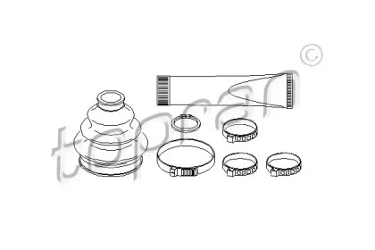 Комплект пыльника TOPRAN 500 584
