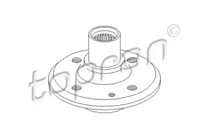 Ступица колеса TOPRAN 500 358