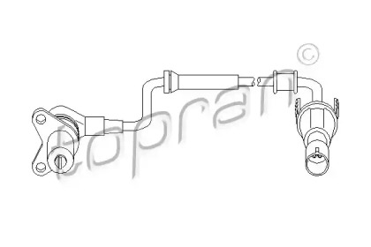 Датчик, частота вращения колеса TOPRAN 501 454