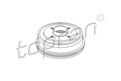 Тормозный барабан TOPRAN 700 129