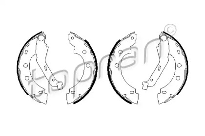 Комлект тормозных накладок TOPRAN 700 603