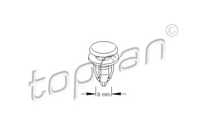 Пружинный зажим TOPRAN 700 588